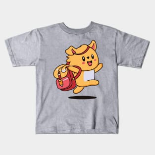 Cute kawaii cat drawing Kids T-Shirt